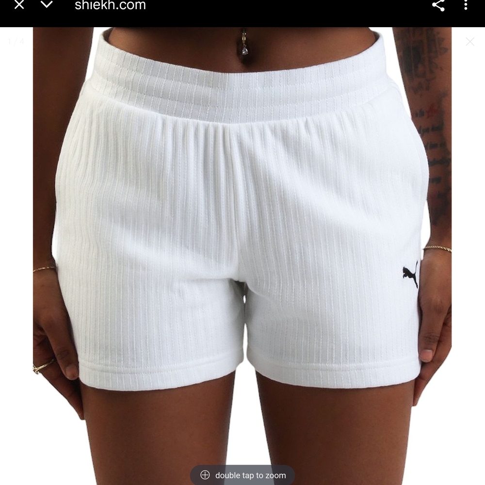 Puma Women's White Shorts